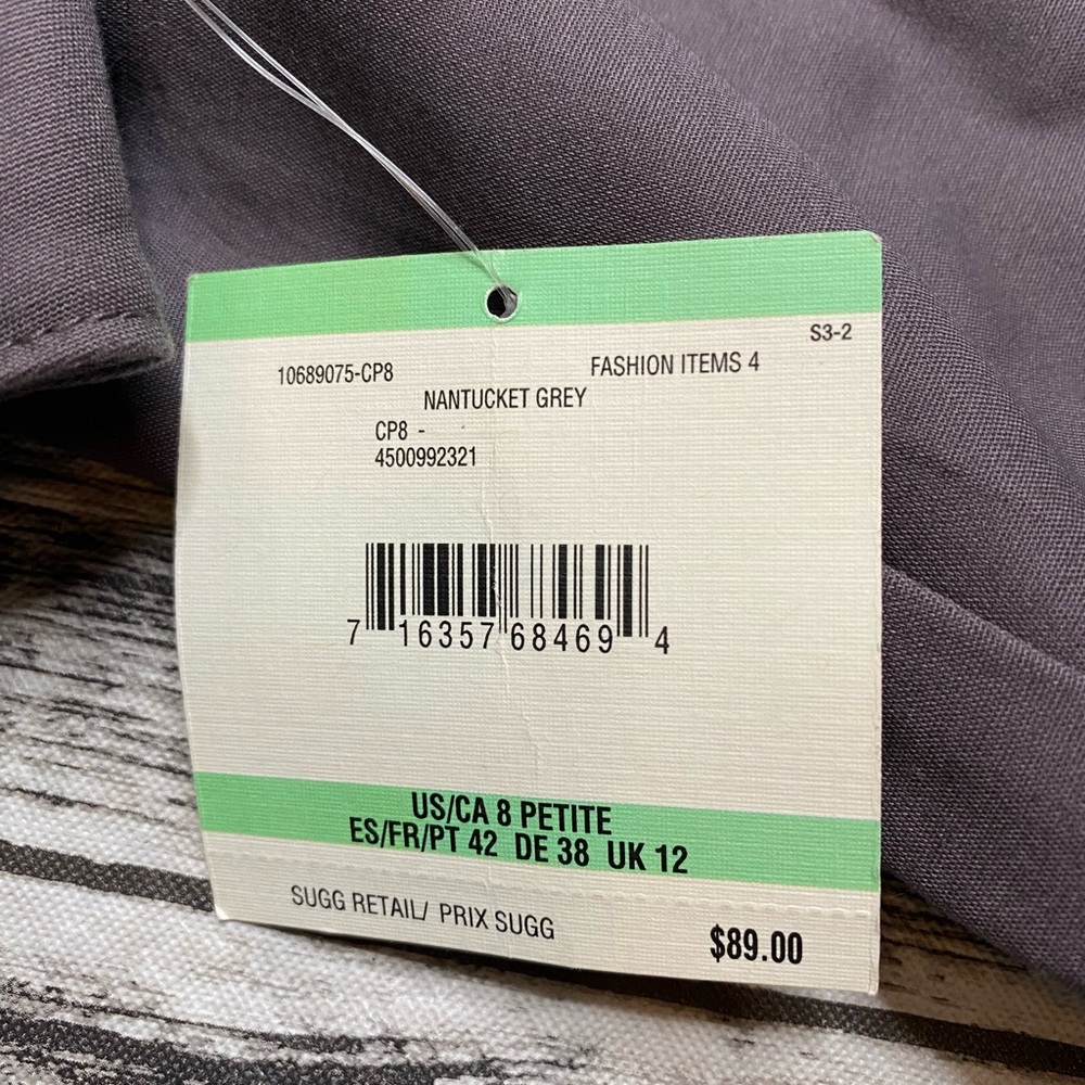Nwt Nantucket grey Anne Klein pants - Picture 6 of 10